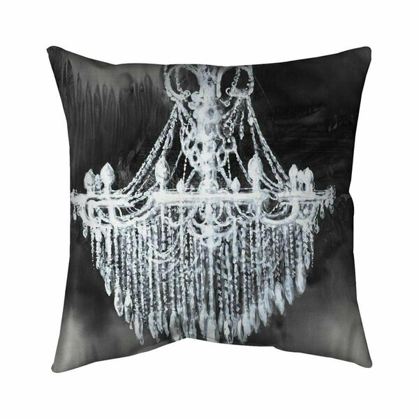 Begin Home Decor 20 x 20 in. Big Glam Chandelier-Double Sided Print Indoor Pillow 5541-2020-SL17